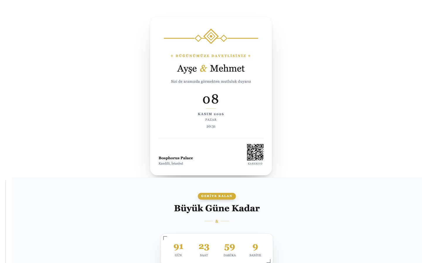 Digital Invitation screenshot